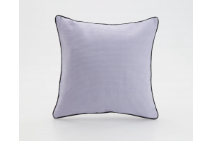 Подушка 45 x 45 cм, бузковий  з кантом 
