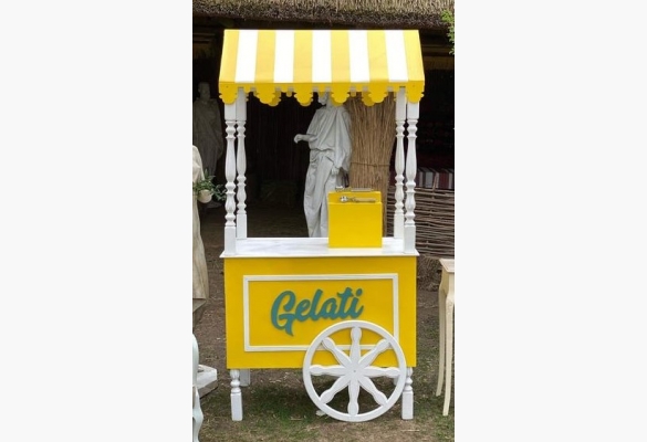 Візок жовтий candy bar