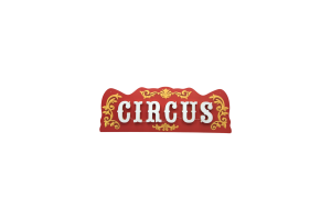 Вивіска «CIRCUS» з підсвіткою