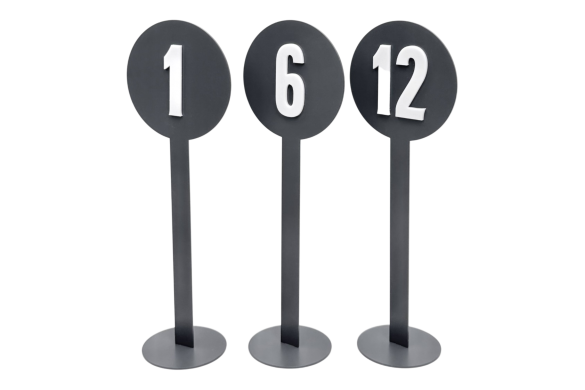 Нумерація столів 31 см (1-12)